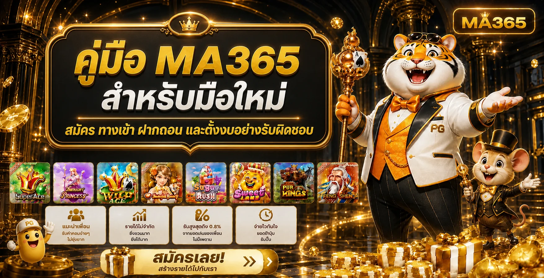 MA365 คู่มือสมัคร ทางเข้า ฝากถอนสำหรับมือใหม่